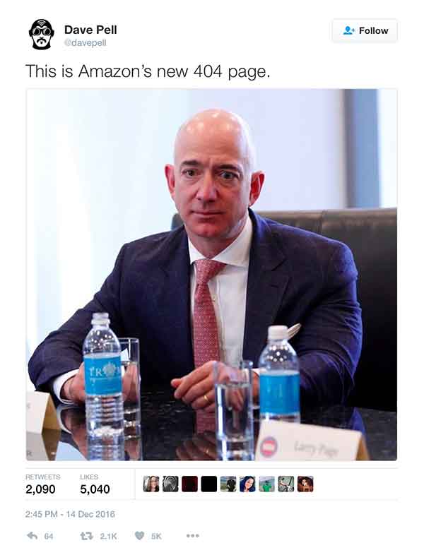 Jeff Bezos attends the Trump Tech thing.